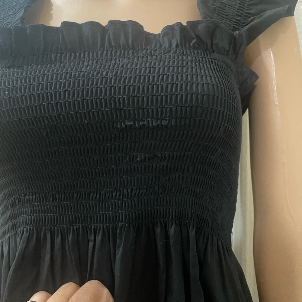 Hill House Black Ruffle Mini Dress - Picture 5 of 12